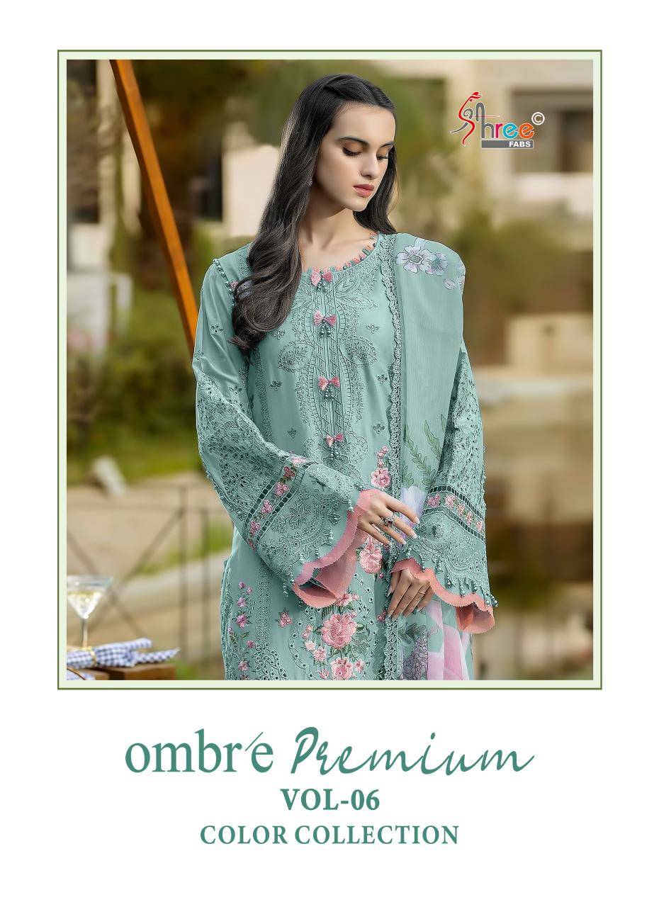 Shree fab ombre lawn collection vol-6 salwar suite shops in Ahmedabad